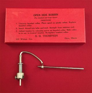 Vintage D.  H.  Thompson Open Side Fly Tying Bobbin Tool - Made In Usa