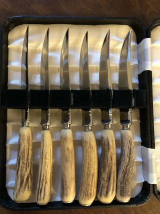 Set Of 6 Vintage Sheffield Steak Knives