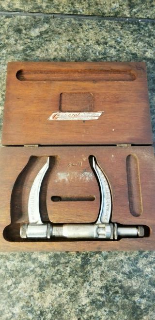 Vintage Tumico Crankshaft Tubular Micrometer In General Auto Box (832)