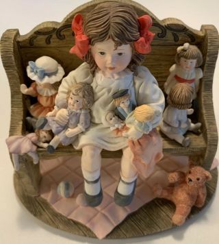 Vintage Bessie Pease Gutmann Collectibles The Happy Family Figurine 1993