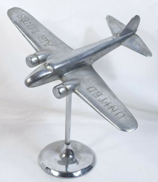 A.  C.  Rehberger United Air Line Airlines Cast Aluminum Diecast Airplane 1940s?