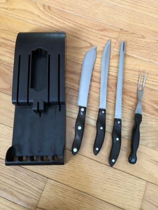 Vintage Cutco Knife 4 Piece Set With Tray Hanging Case 1022 1023 1024