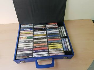 Vintage Cassette Tape Carry Storage Case Holds 60 Cassettes Tapes Not