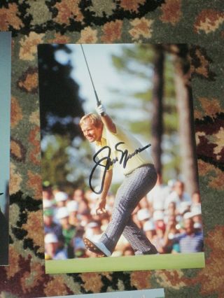 Golfer Jack Nicklaus Signed 4x6 Photo Pga Golf Masters Autograph