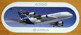 Official Airbus A380 Airliner Sticker Version 3