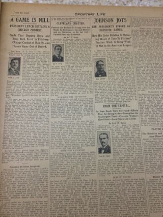 3 Vintage 1911 Sporting Life Magazines James Callahan,  John Ferry & Clyde Engle 3