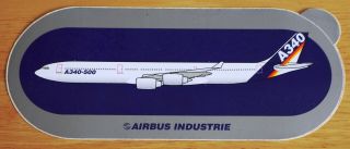 Official Airbus A340 Airliner Sticker Version 3 A340 - 500