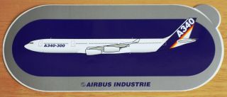Official Airbus A340 Airliner Sticker Version 2 A340 - 300