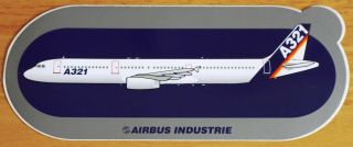 Official Airbus A321 Airliner Sticker