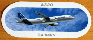 Official Airbus A320 Airliner Sticker Version 3
