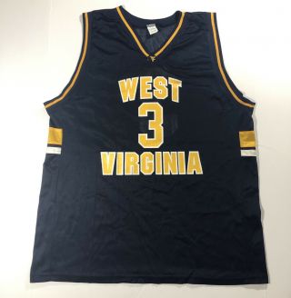 Vintage West Virginia University Wvu Mountaineers Basketball Jersey Xl 80s/90s