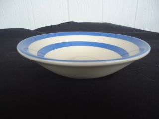 Vintage T G Green Tg Cornishware Blue And White Cereal Bowl Cornish Ware