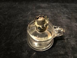 VTG LITTLE BUTTER CUP MINI KEROSENE LAMP FINGER LOOP NO CHIMNEY 2