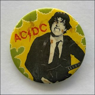 Acdc Angus Young Vintage Pin Button Badge (f3)