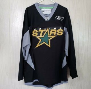 Dallas Stars Nhl Hockey Jersey Black Green Vintage Adult Xl Reebok Extra Large
