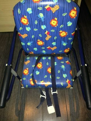 Excd Vintage Graco Tot Loc Clip On Portable Table Booster Seat High Chair Jungle