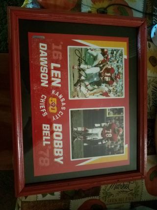 Kansas City Chiefs Dawson & Bell Autographed Photos.  (came From The Chiefs)