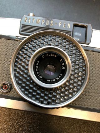 Vintage Olympus PEN - EE D.  Zuiko 1:3.  5 f = 2.  8cm Lens 3
