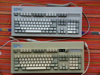 2 Key Tronic Kb101 Plus Computer Keyboards Vintage Made In Usa