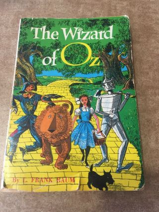 The Book Softcover The Wizard Of Oz.  By L Frank Baum.