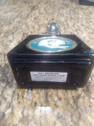 Vintage Avon MIAMI DOLPHINS NFL Decanter early 1970 ' S 3