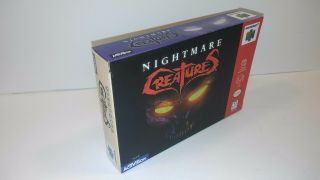 Nintendo 64 Nightmare Creatures Authentic Vintage Box Only Near N64