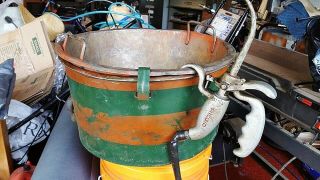 Ridgid 318 Oil Bucket With Oil Gun Oiler For 300 700 Pipe Threader D512 - 1 Vtg
