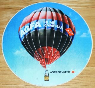 Old Agfa Filme Kameras Hot Air Balloon Sticker