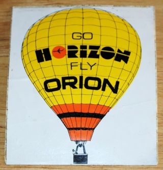 Old Orion Airways (uk) Hot Air Balloon Airline Sticker
