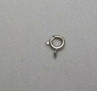 Vtg 14k Solid Gold Spring Ring Clasp Necklace Bracelet Fastener Jewelry Findings