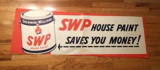 Vintage Sherwin Williams Paint Sign Cover The Earth Cleveland Oh Advertising