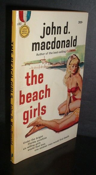 Lqqk Vintage 1959 Gold Medal Paperback,  The Beach Girls By John D.  Macdonald
