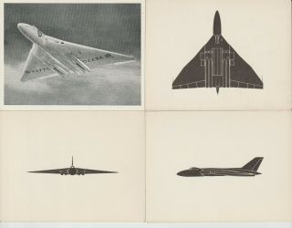 4 Aircraft Recognition Cards Vulcan B Mk 1 (4 Avon)