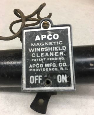 Vintage Windshield Car Part Apco Magnetic Windshield Cleaner Providence Ri