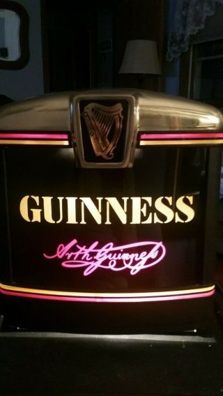 Vintage Guinness Light Up Beer Sign Man Cave Decor