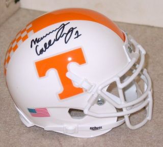 Marquez Callaway Signed/autographed Tennessee Voluneteers Vols Mini Helmet W/coa