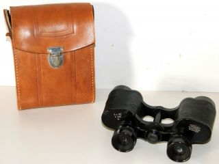 Vintage Steinheil (munchen) Binoculars 6 X 30 W/ Case (no Strap) Very Good