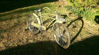50s Western Flyer Rat Rod Bicycle With Cool Jc Higgins Chainguard And X53 Fork