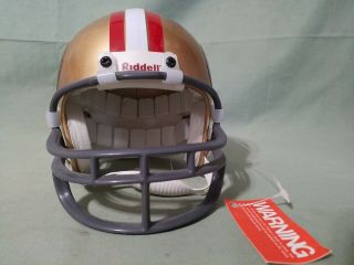 Vintage Sf 49ers Riddell Mini Helmet,  3 5/8 ",  1995 W/tag Attached