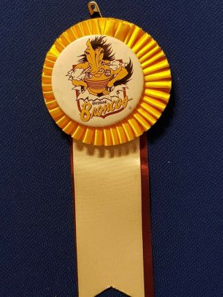 NRL Brisbane Broncos Rugby League Football Club Vintage Official Tin Pin Badge 2