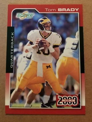 2000 Score Tom Brady Rc England Patriots Football Rookie Card 316