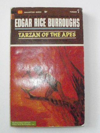 Tarzan Of The Apes Vol 1 Edgar Rice Burroughs 1966 Ballantine Vintage Book