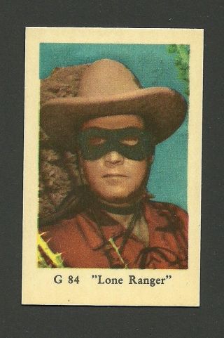 The Lone Ranger Clayton Moore Vintage 1960s Movie Film Star Card Sweden G84