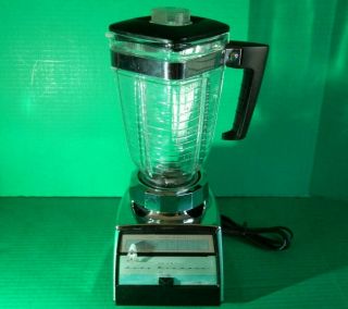 Vintage Sears Lady Kenmore 600 Electric Blender - Chrome,  Eight Speed
