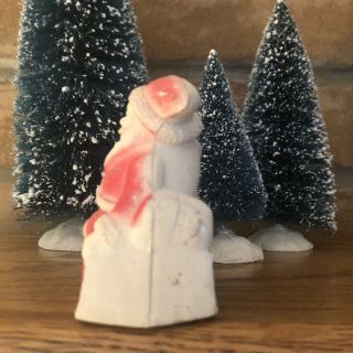 Vtg Irwin Santa Claus,  Sleigh Early Plastic Viscaloid ? Christmas Packages 2