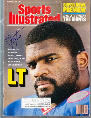 1987 Lawrence Taylor York Giants Signed Autographed Sports Illustrated