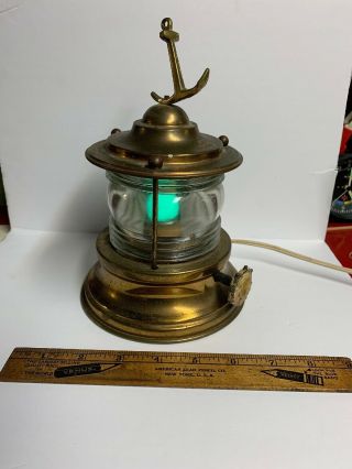 Old Vintage Ocean Sea Lamp Brass Lantern