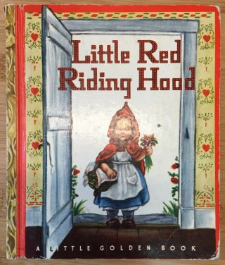 Vintage Little Golden Book Little Red Riding Hood D Edition Wine Version