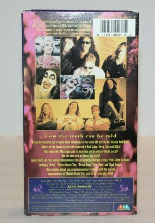 1995 VTG CMV Columbia Music Video ALICE IN CHAINS The Nona Tapes VHS Tape Movie 3