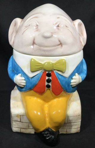 Vintage Humpty Dumpty Cookie Jar By Maddux Of California Pottery
